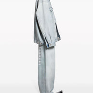 Balenciaga Cotton Washed Denim Jacket