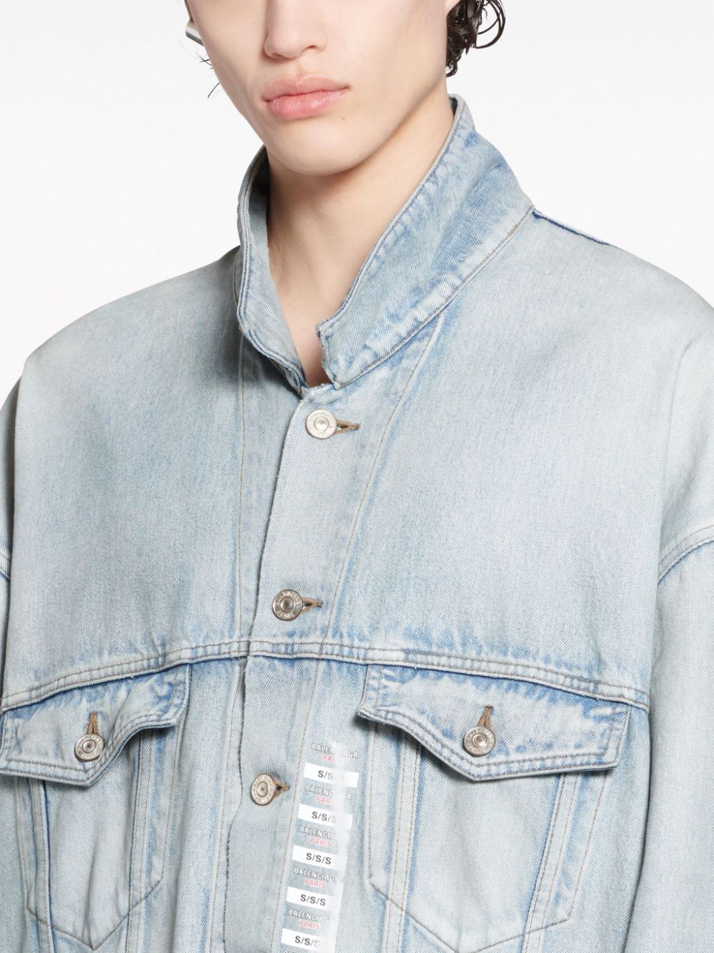 Balenciaga Cotton Washed Denim Jacket