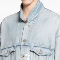 Balenciaga Cotton Washed Denim Jacket