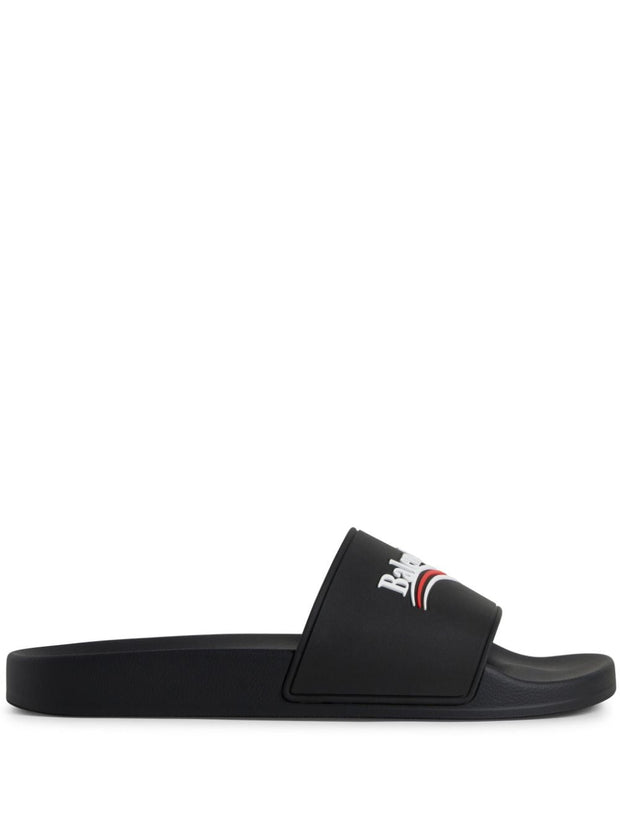 Balenciaga Logo Slide Sandals