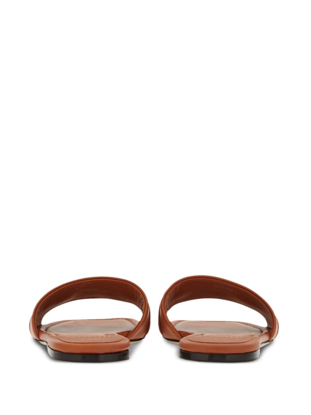 Ferragamo Slide Sandals In Brown