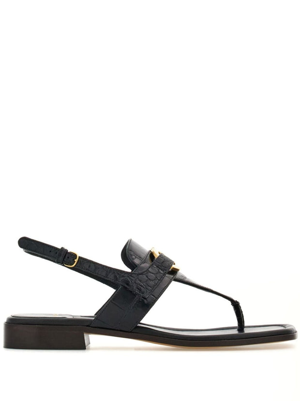 Ferragamo Gancini Thong Sandals