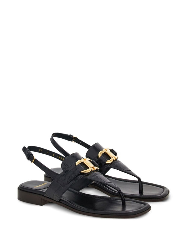 Ferragamo Gancini Thong Sandals