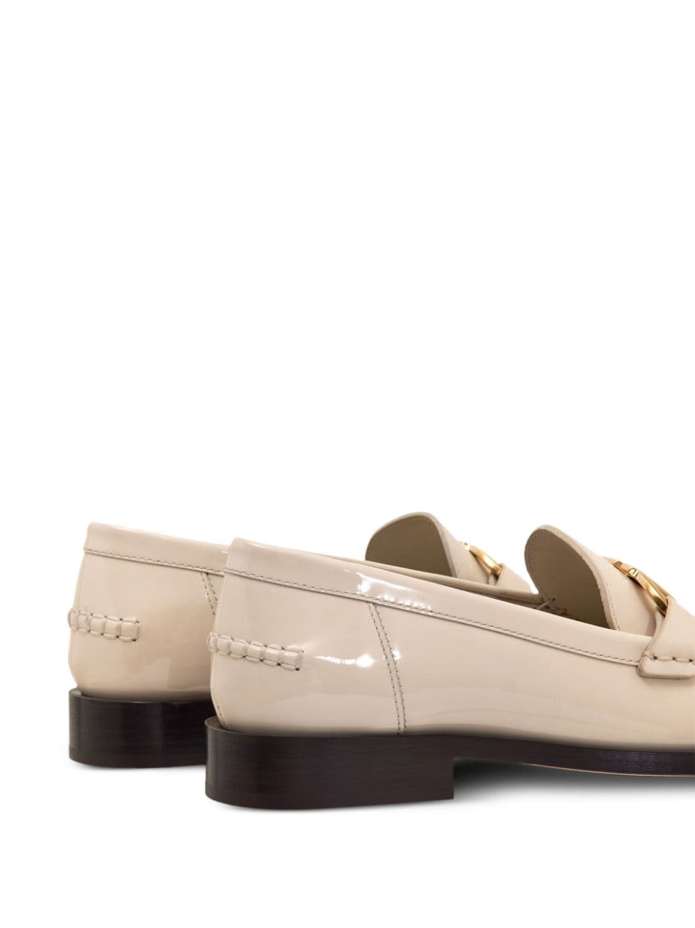 Ferragamo Gancini Patent Leather Loafers