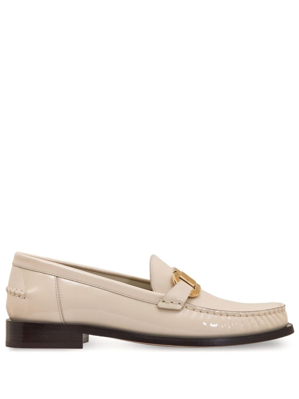 Ferragamo Gancini Patent Leather Loafers