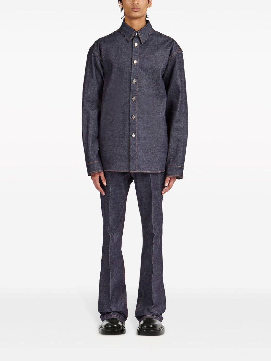Ferragamo Denim Shirt - Blue