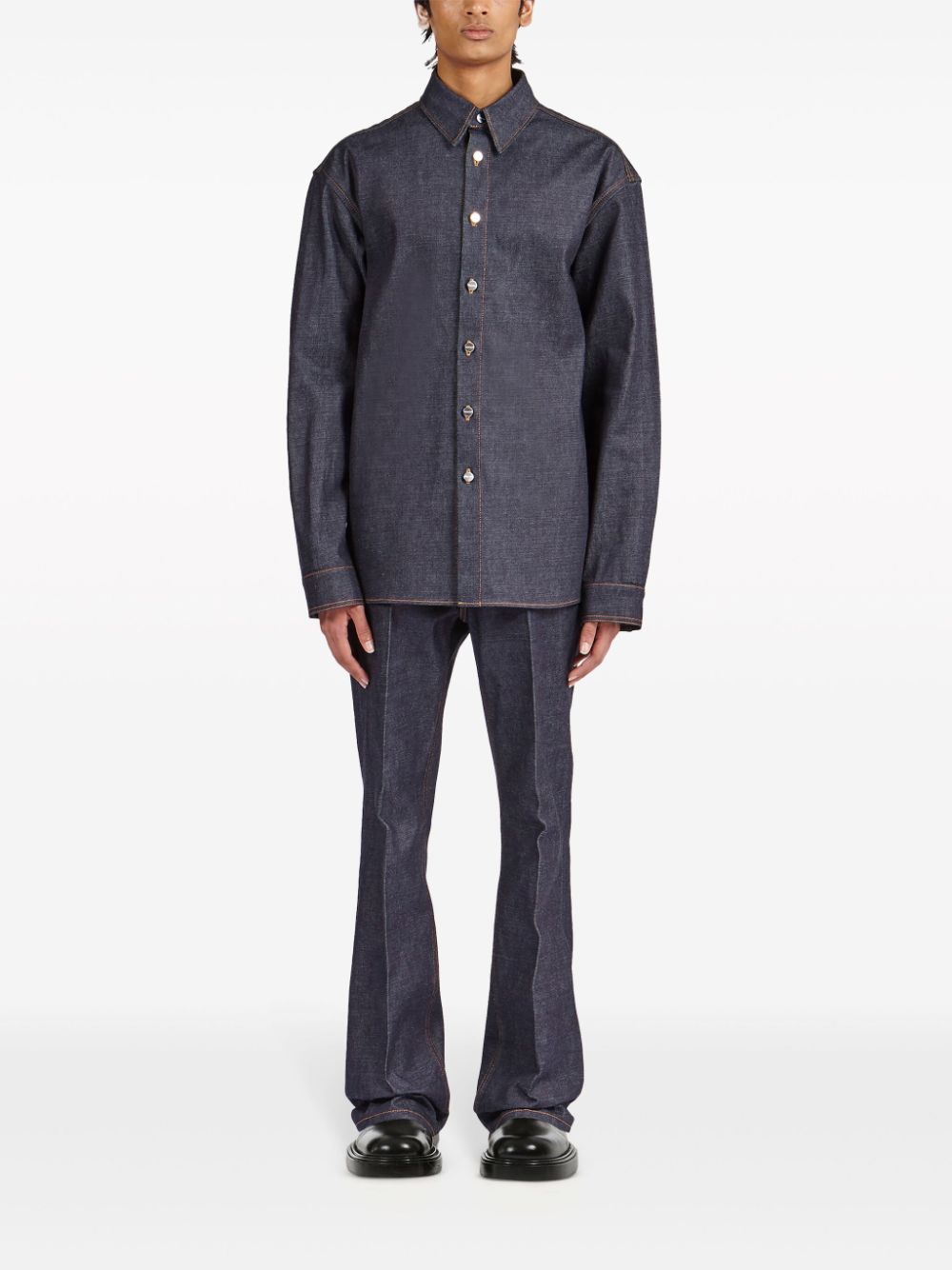 Ferragamo Denim Shirt - Blue