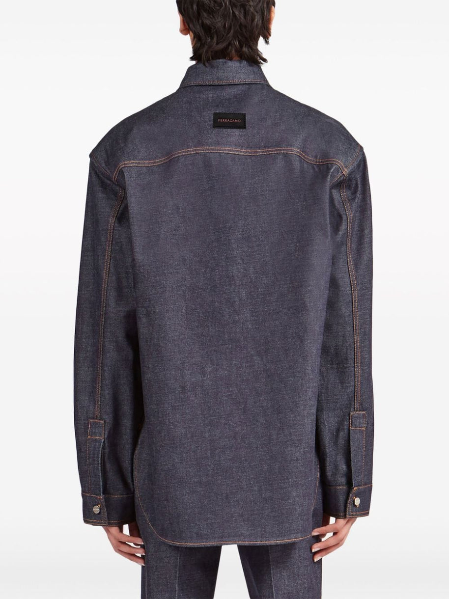 Ferragamo Denim Shirt - Blue