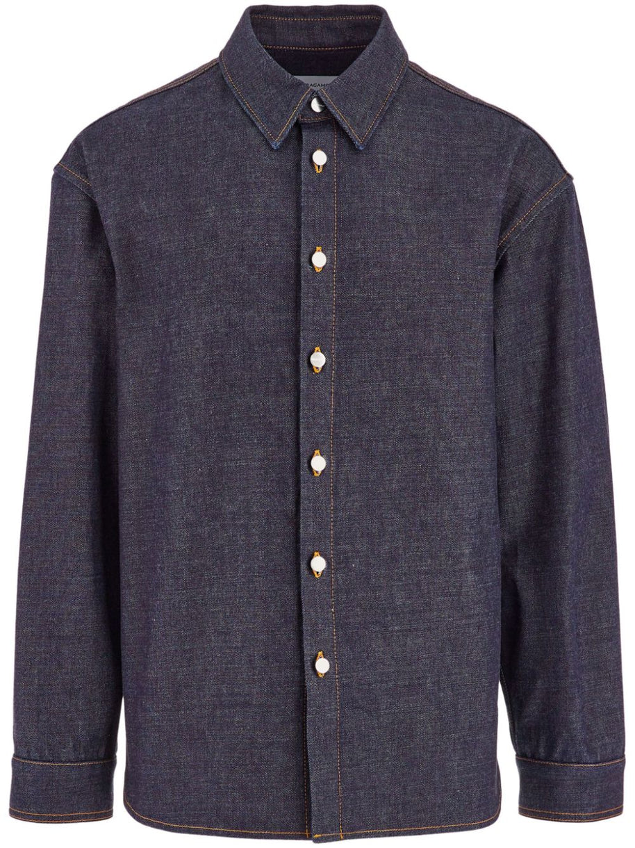 Ferragamo Denim Shirt - Blue