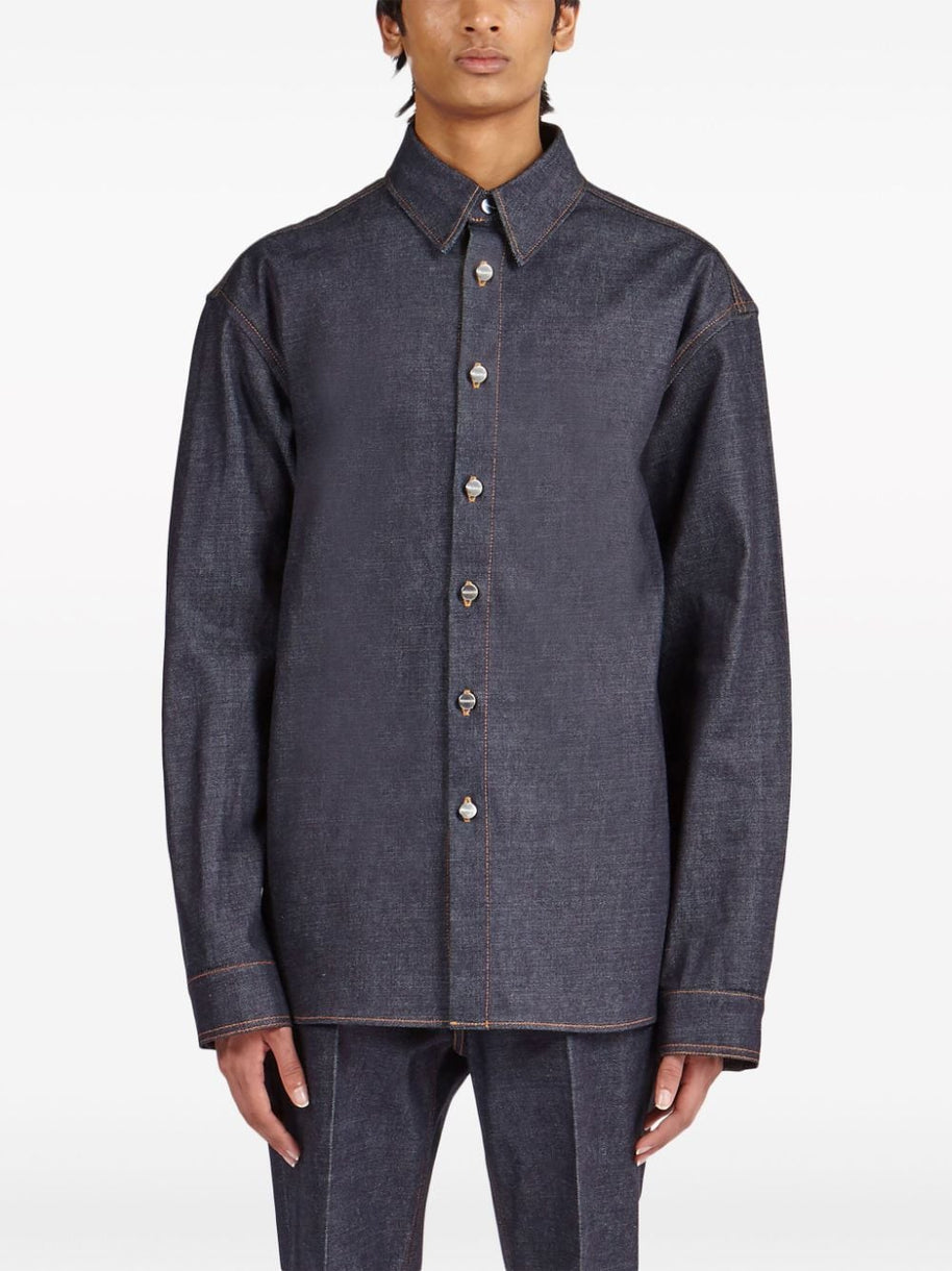 Ferragamo Denim Shirt - Blue