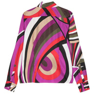Pucci Printed Silk Shirt Fuchsia