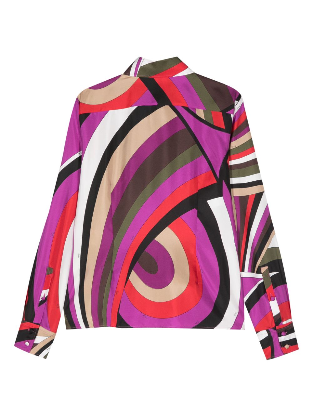 Pucci Printed Silk Shirt Fuchsia