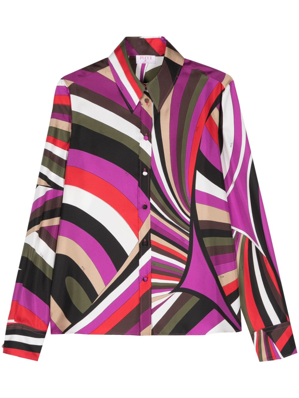 Pucci Iride Print Silk Shirt