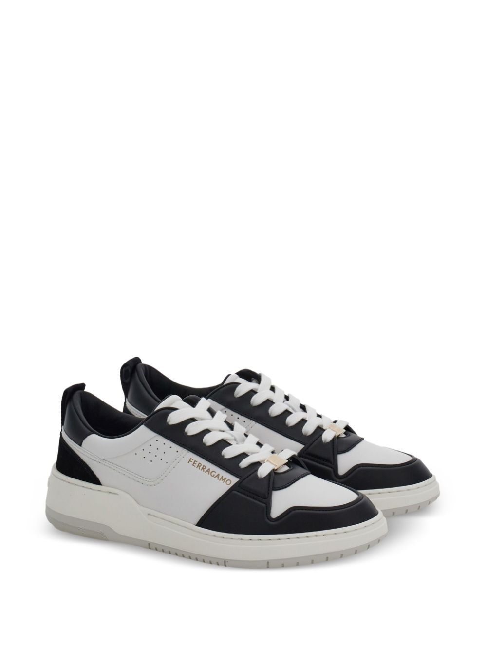 Ferragamo Leather Sneakers Black