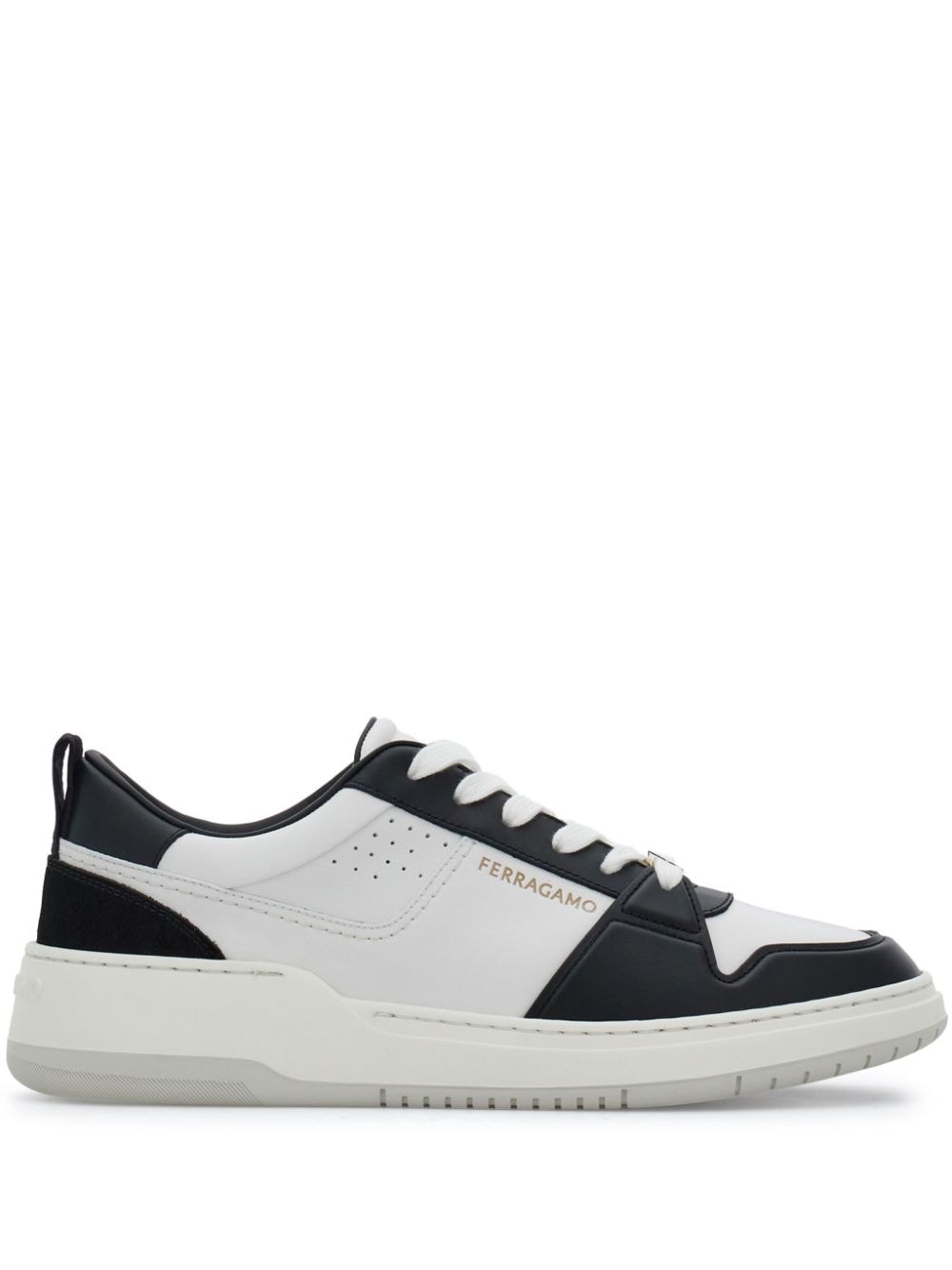 Ferragamo Leather Sneakers Black