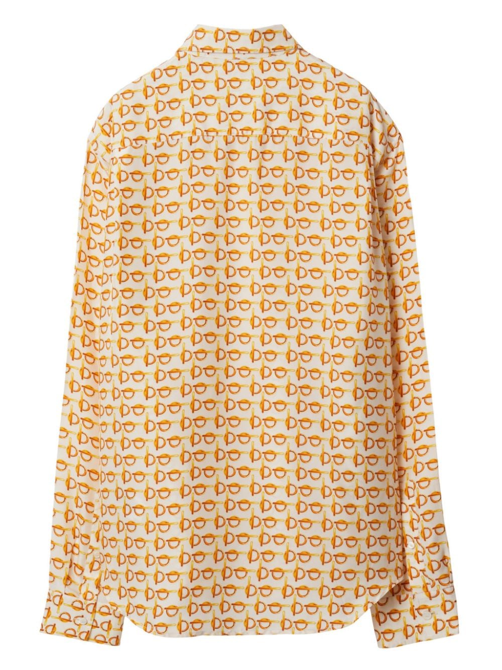 Burberry SIlk Shirt In Gold
