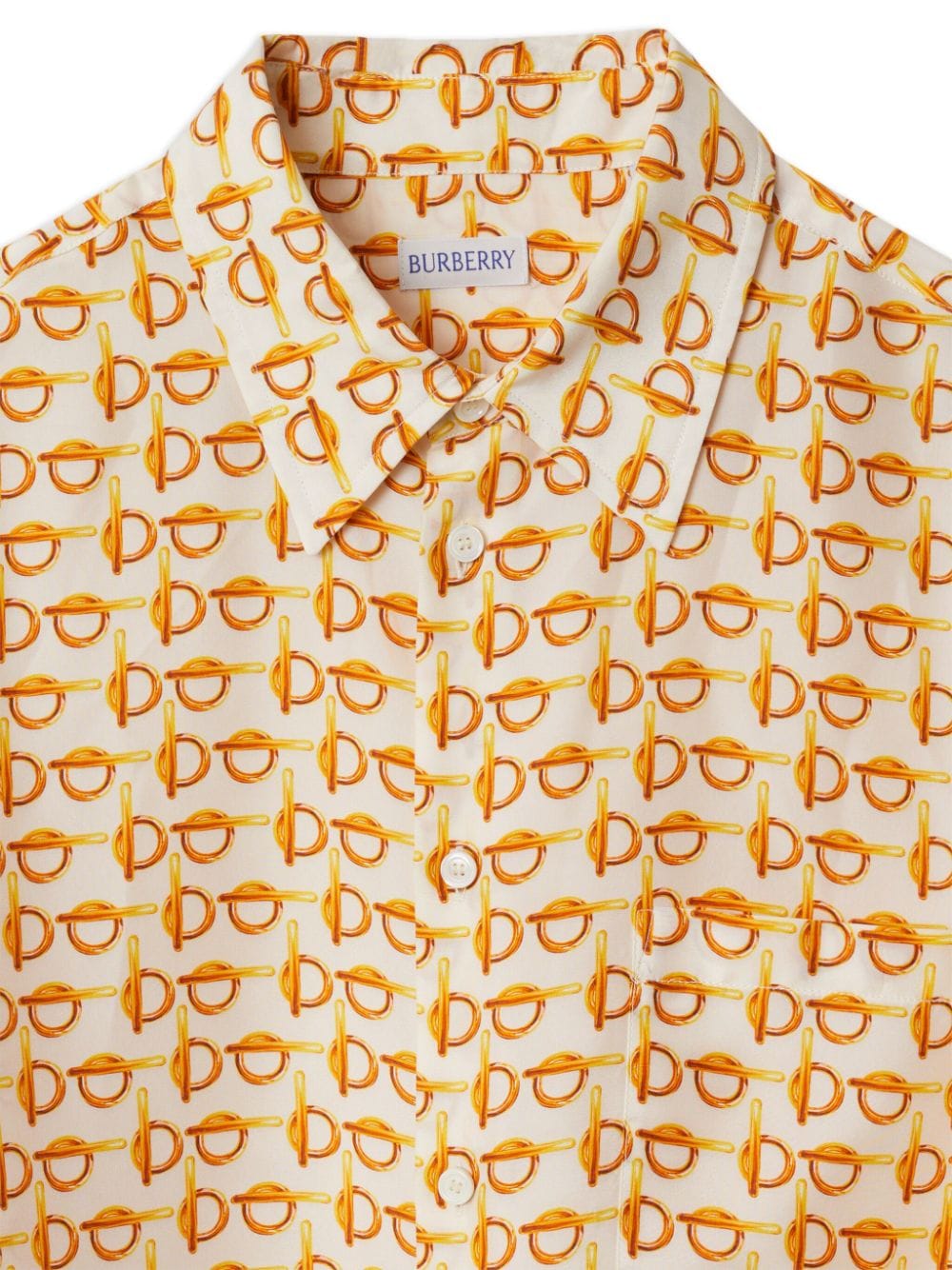 Burberry SIlk Shirt In Gold
