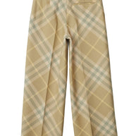 Burberry Check Wool Pants