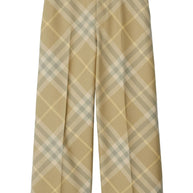 Burberry Check Wool Pants