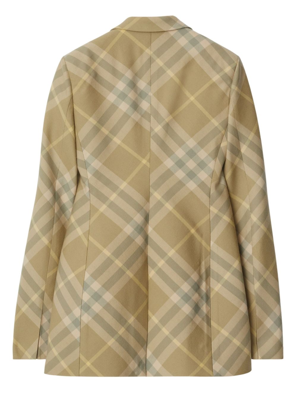 Burberry Check Wool Coat