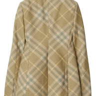 Burberry Check Wool Coat