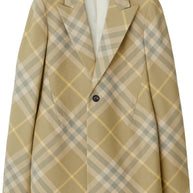 Burberry Check Wool Coat