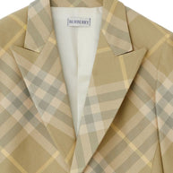Burberry Check Wool Coat