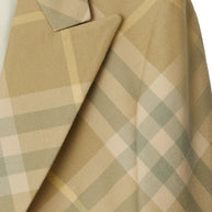Burberry Check Wool Coat