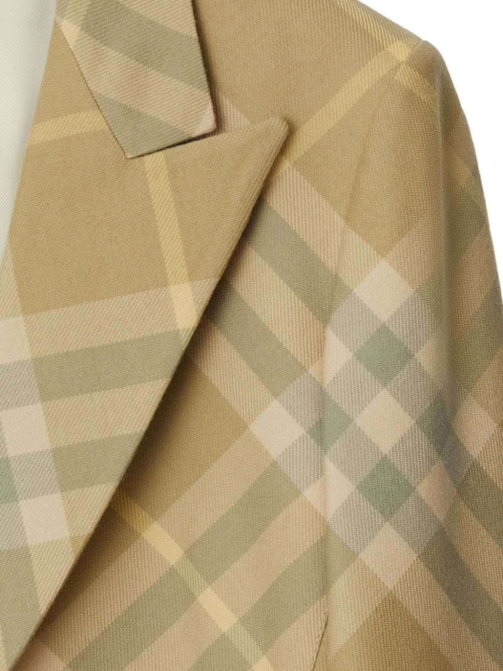 Burberry Check Wool Coat