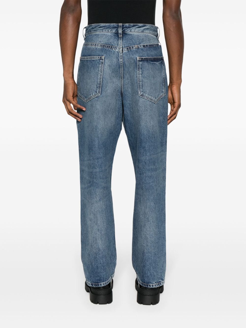 Givenchy Five Pocket Straight Leg Jeans Blue