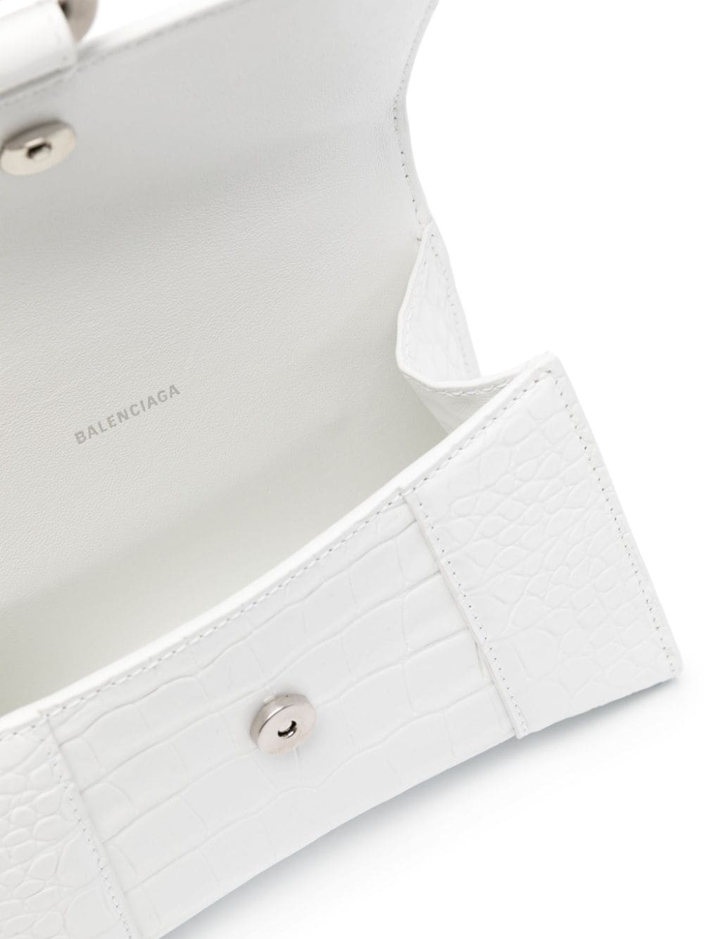 Balenciaga Xs Hourglass Handbag White