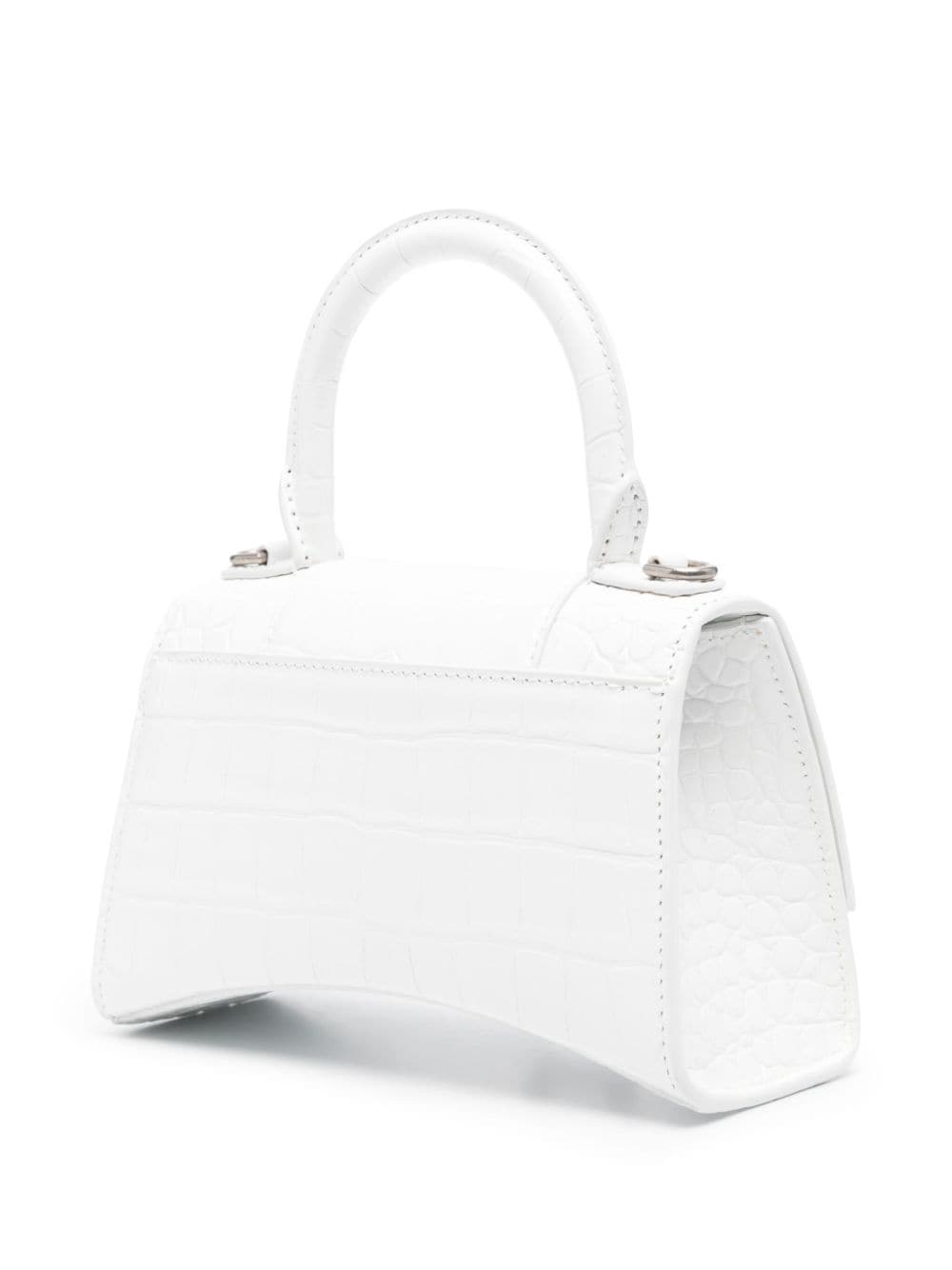 Balenciaga Xs Hourglass Handbag White