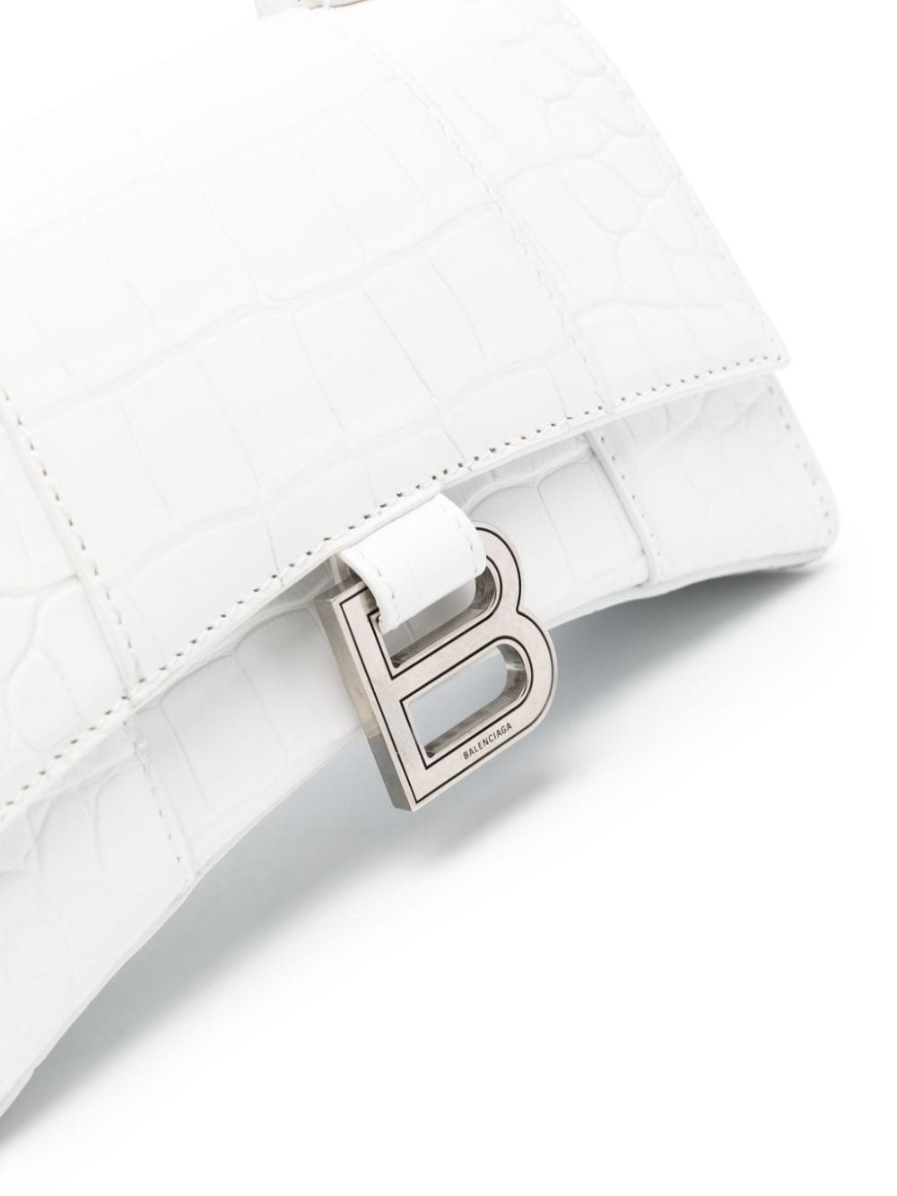 Balenciaga Xs Hourglass Handbag White