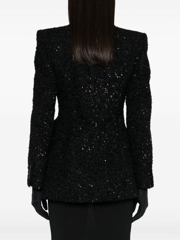 Balenciaga Double Breasted Jacket In Black
