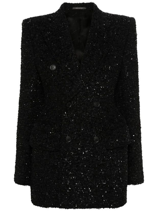 Balenciaga Double Breasted Jacket In Black