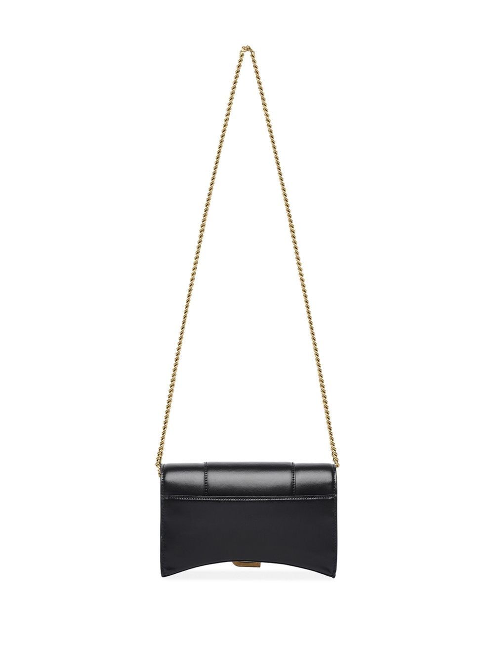 Balenciaga Hourglass Chain Wallet Black