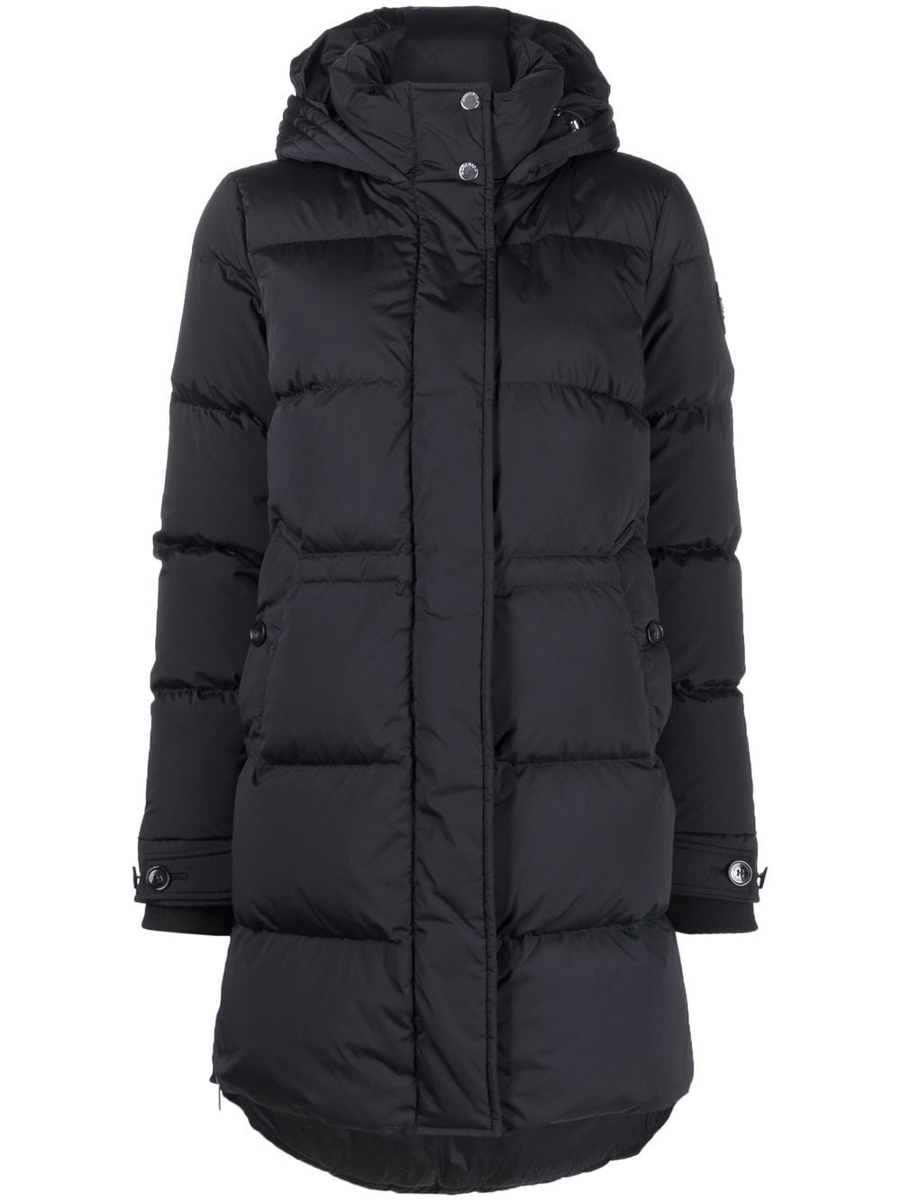 Woolrich Black Hooded Puffer Coat