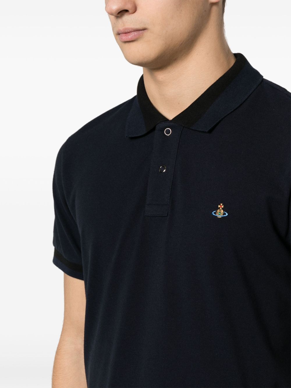 Vivienne Westwood Embroidered Orb Polo Shirt