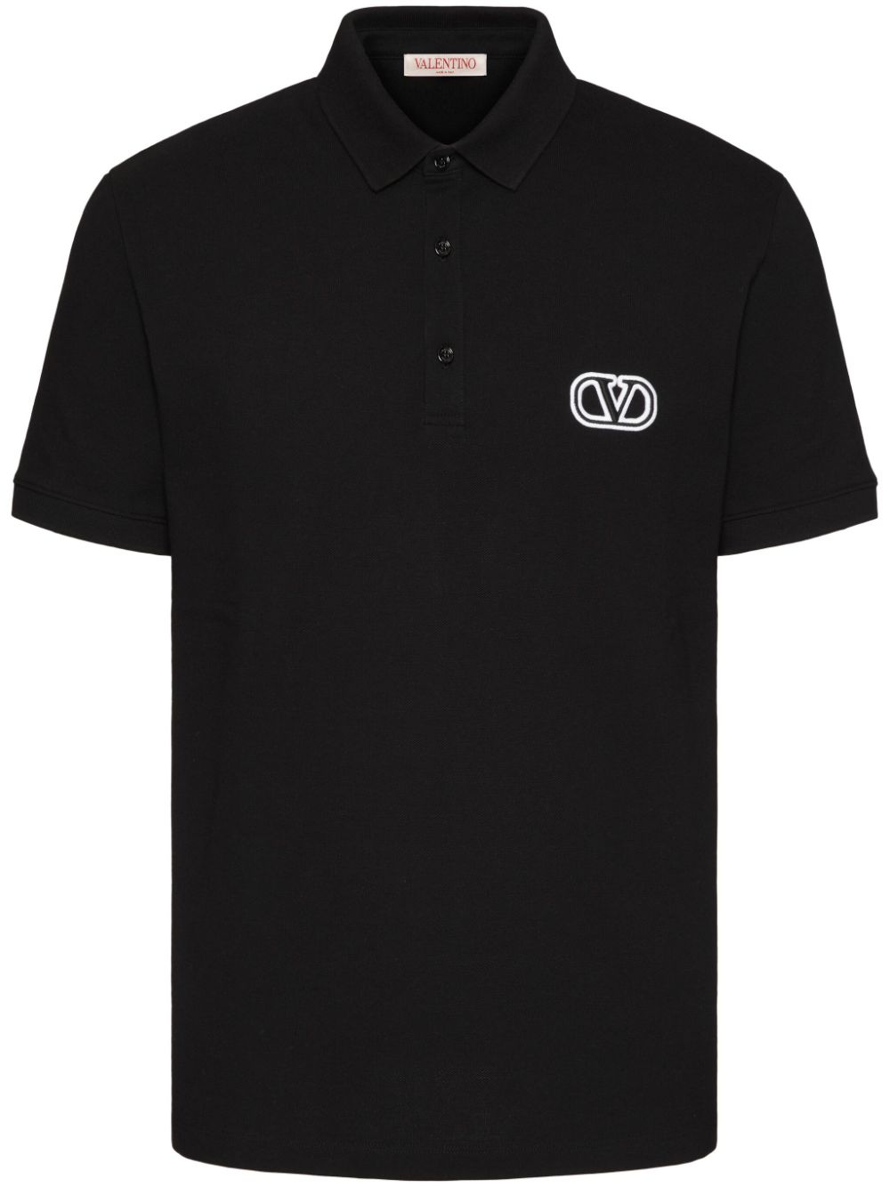 Valentino VLogo Cotton Pique Polo Shirt