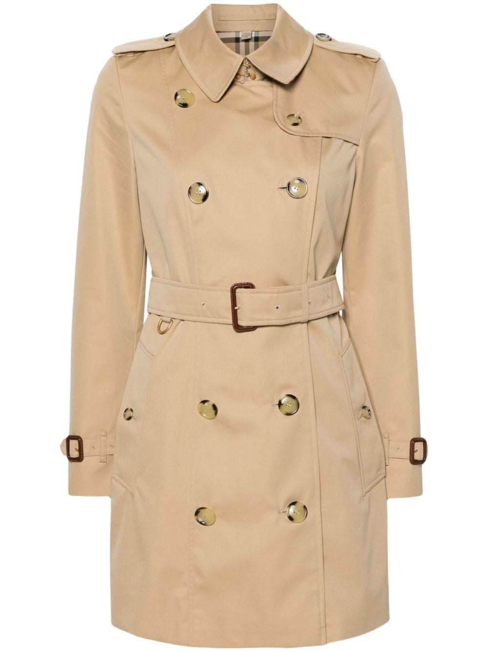 Burberry Chelsea Double Breasted Trench Coat Beige