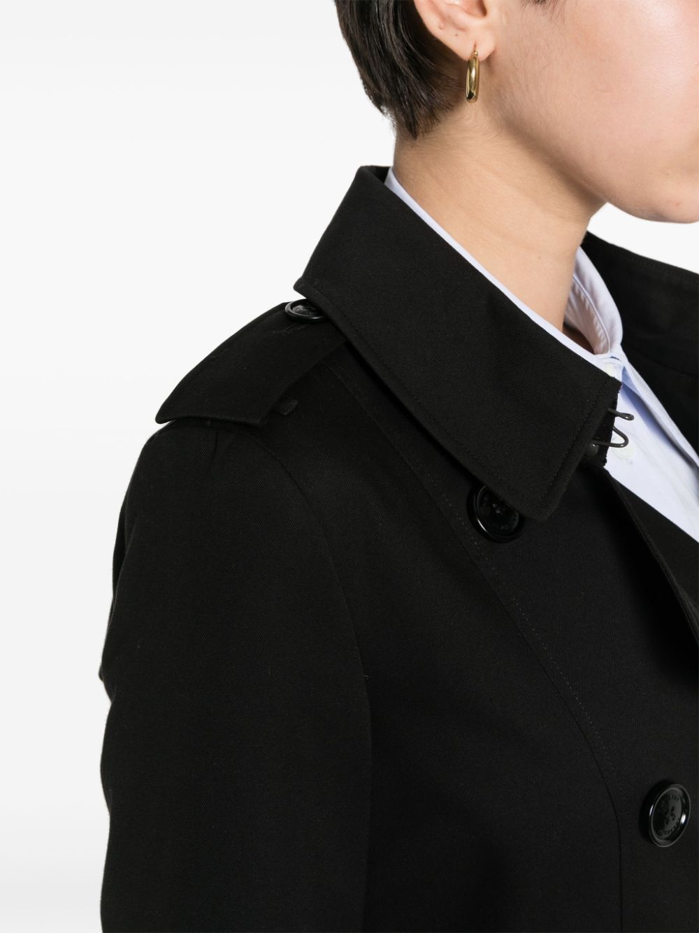 Burberry Gabardine-weave Trench Coat