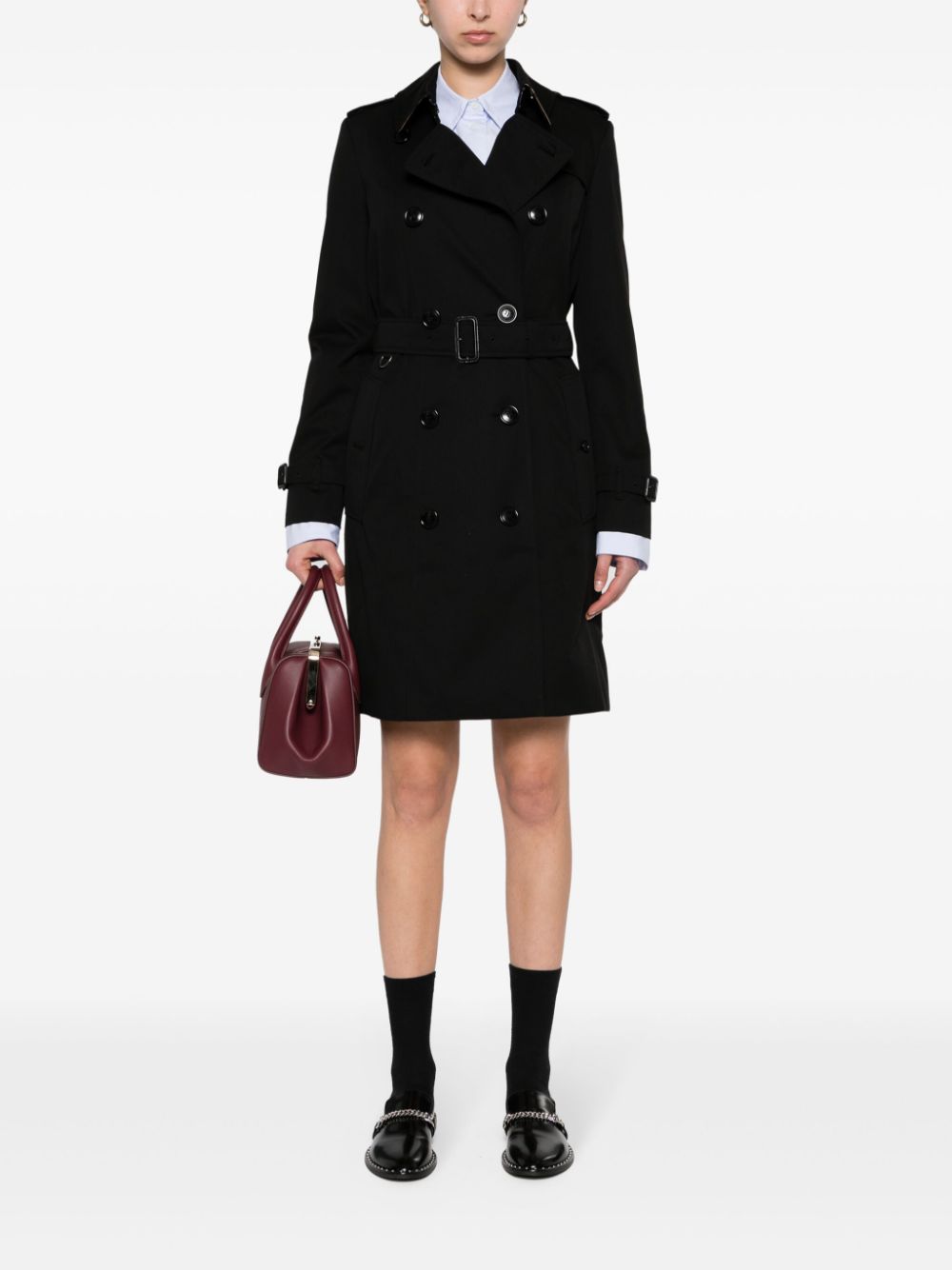 Burberry Gabardine-weave Trench Coat