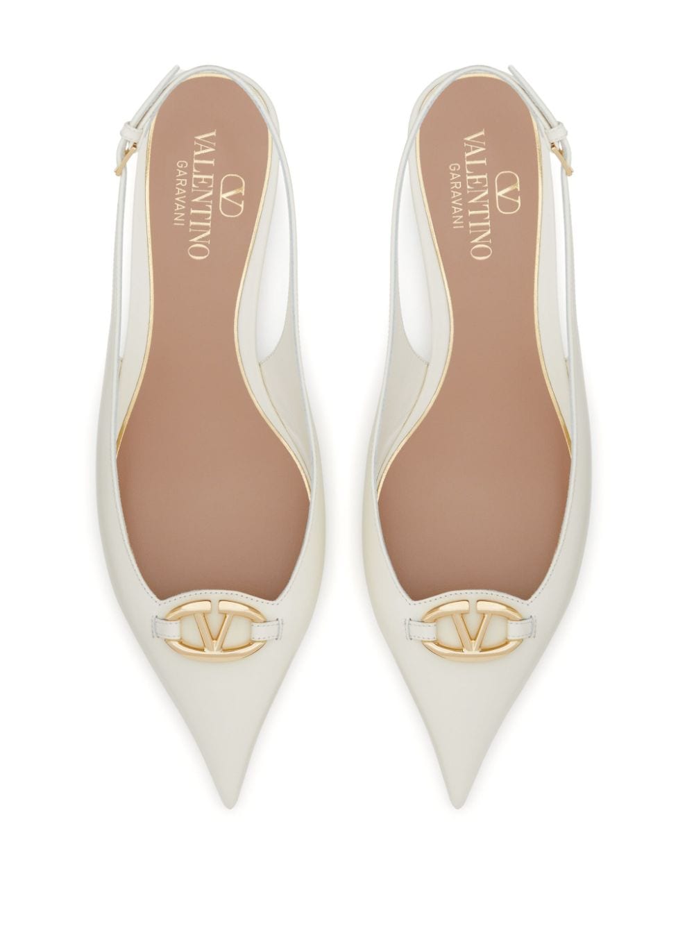 Valentino Garavani VLogo Slingback Ballet Flats