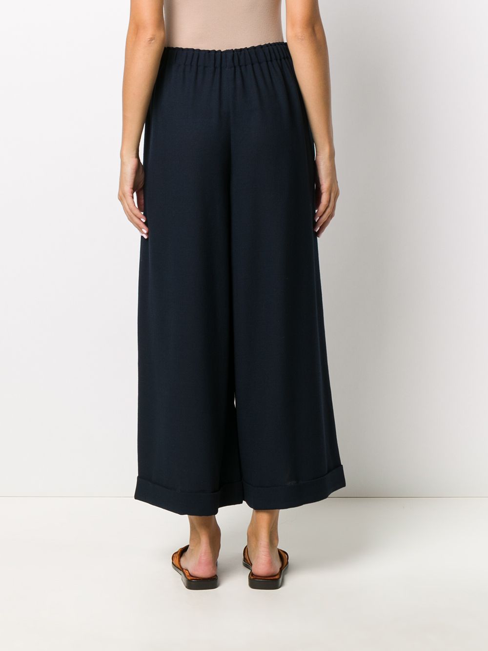Daniela Gregis High Rise Wide Leg Trousers In Blue