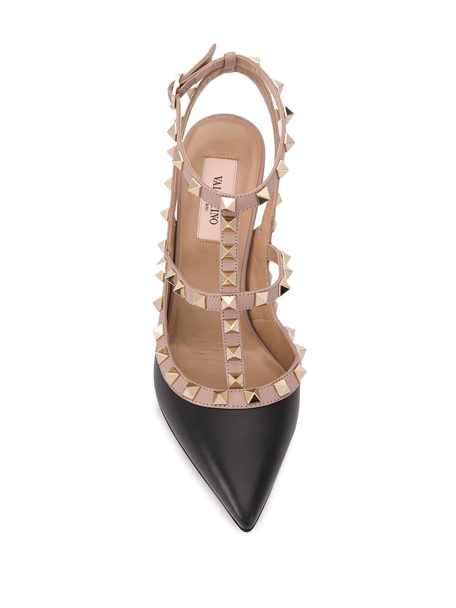 Valentino Garavani Rockstud Leather Pumps - Black