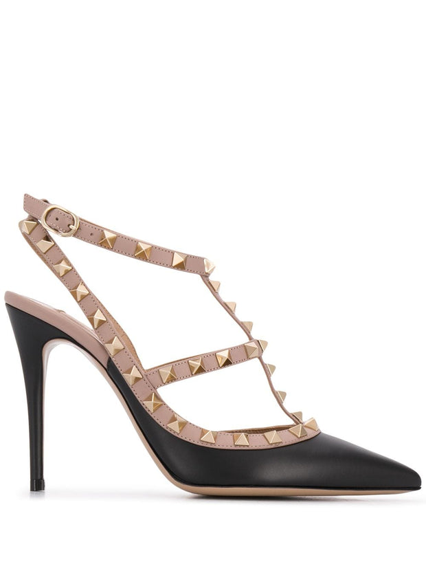 Valentino Garavani Rockstud Leather Pumps - Black