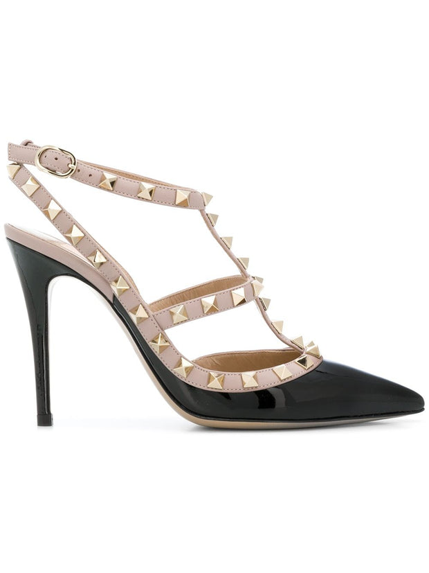 Valentino Garavani Rockstud Leather Pumps - Black