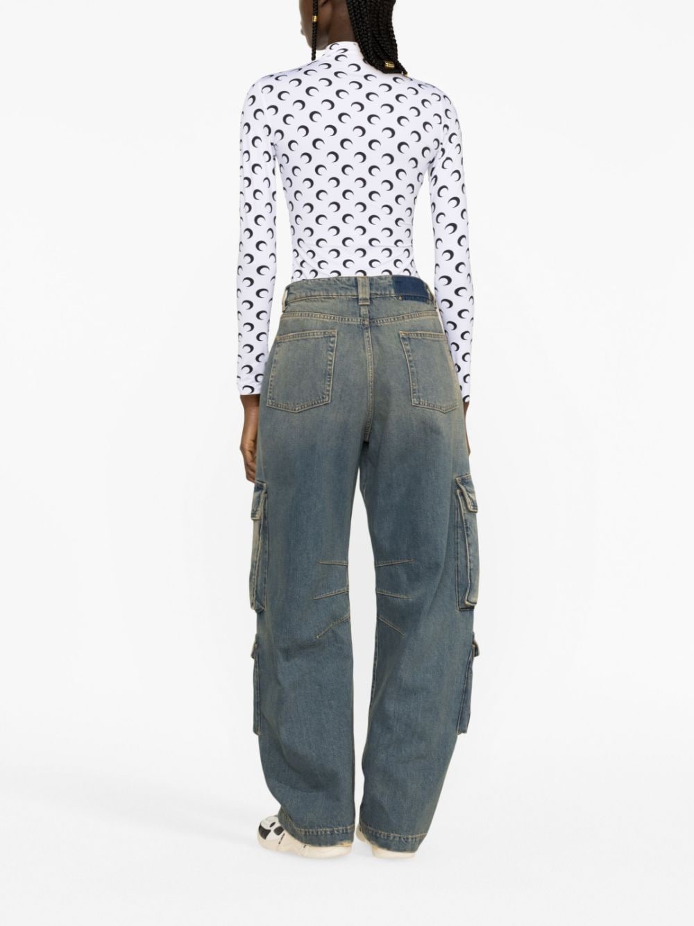 Golden Goose Irina Cargo Jeans Blue