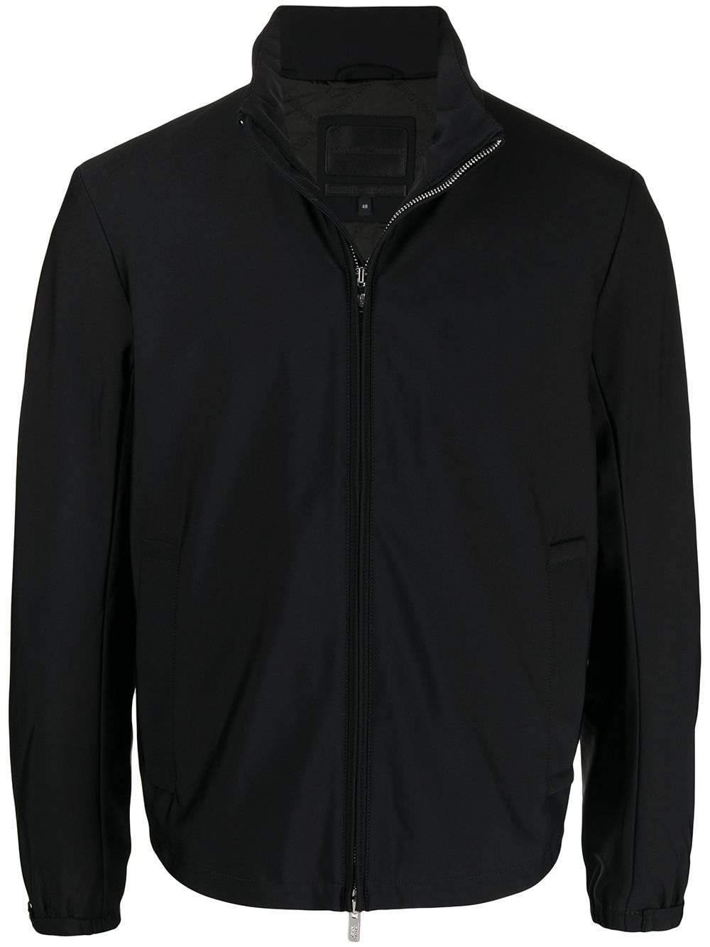 Emporio Armani Nylon Fitted Jacket Black