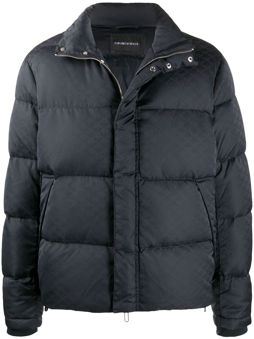 Emporio Armani Quilted Down Puffer Jacket Blue